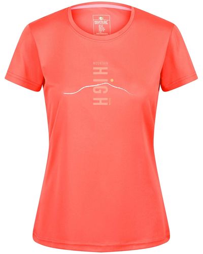 Regatta Fingal VI T-Shirt pour Pêche Fluo Taille 42 - Rose