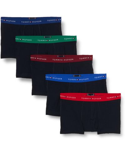 Tommy Hilfiger Boxer Short 5p Trunk Underwear Pack Of 5 - Blue