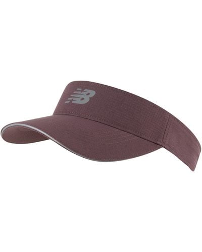 New Balance , , Performance Visor, Stylish And Functional For Casual And Athletic Wear, One Size, Licorice - Purple