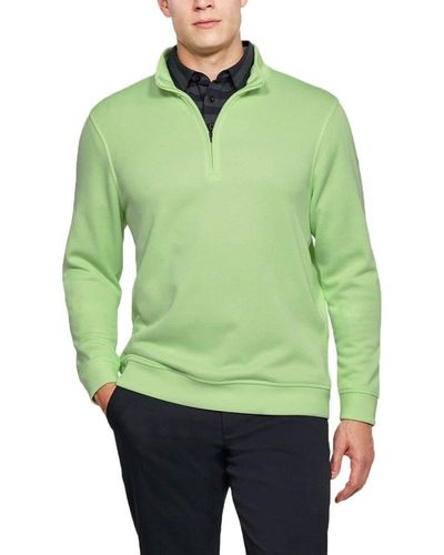 Under Armour 2018 S Ua Storm Sweaterfleece 1/4 Zip Ls Top Layer Golf Jumper Lumos Lime Medium - Green