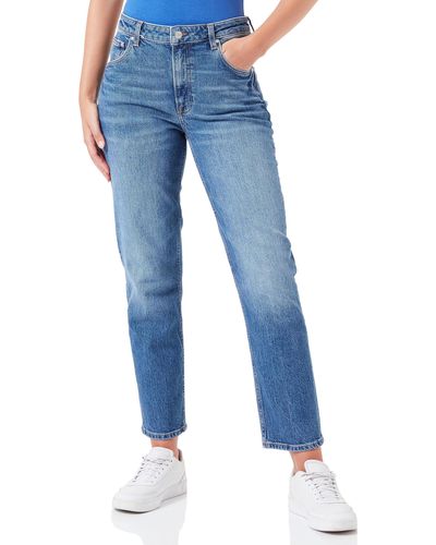 GANT Straight Cropped Jeans - Blau