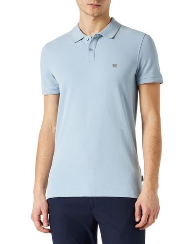 Wrangler Polo Maglietta A iche Corte - Blu