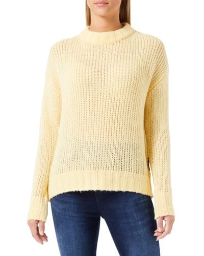 HUGO Sloos Knitted Jumper - Yellow