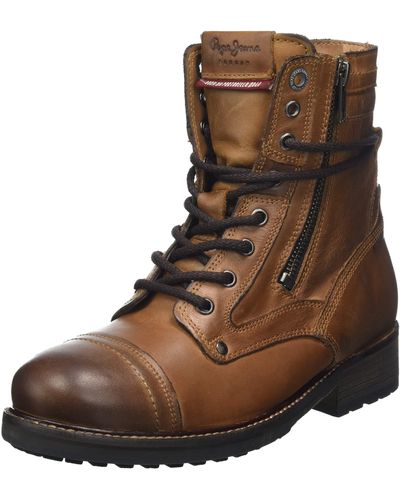 Pepe Jeans Melting Combat Warm W Booties - Brown