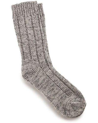 Birkenstock Light Grey Fashion Twist Socks - Grigio