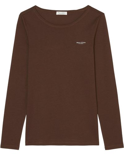 Marc O' Polo Long-sleeved T-shirts Blouse - Brown