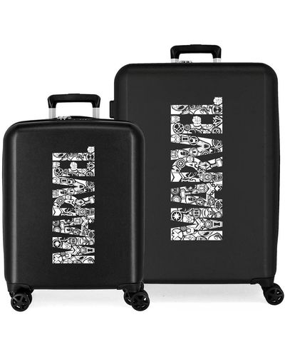 Benetton Marvel Heroes Maletas Suitcase Set - Black