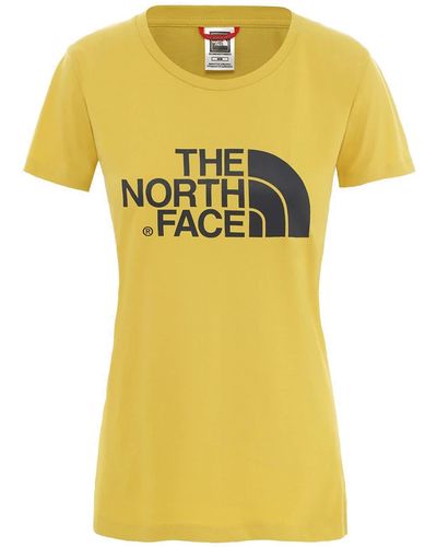 The North Face T-SHIRT NF00C256Z-BJ1 MODA DONNA YELLOW URBANSTYLE WAUUU Taglia x-small - Giallo