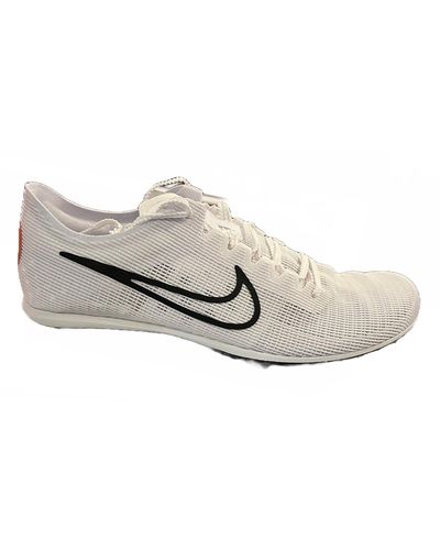 Nike Zoom Mamba 6 Track & Field Distanzspikes Weiß/Metallic Silber/Schwarz