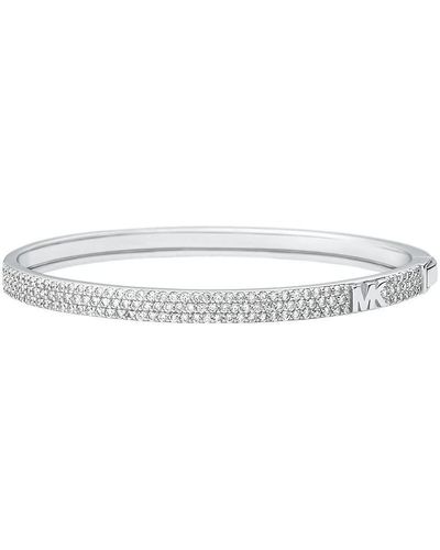 Michael Kors Premium Bracelet Silver Tone Silver With Crystal For Mkc1551an040 - Metallic