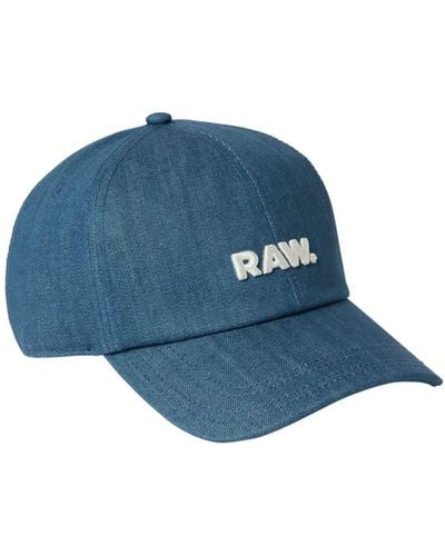 G-Star RAW Avernus Raw Artwork Baseball Cap - Blu