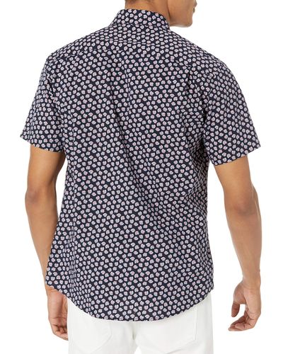 Amazon Essentials Shirt Met Korte Mouwen - Blauw