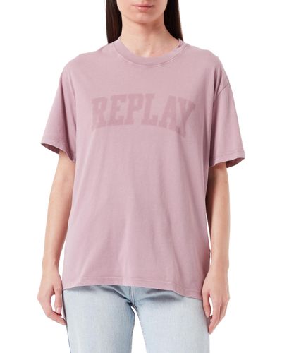 Replay W3623l T-shirt - Purple