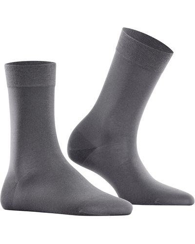 FALKE Socken Cotton Touch W SO Baumwolle einfarbig 1 Paar - Grau