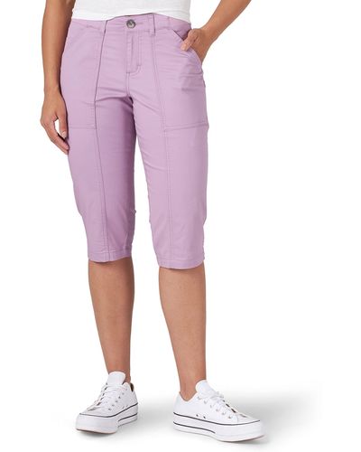 Lee Jeans Flex-to-go Utility Capri Pant - Purple