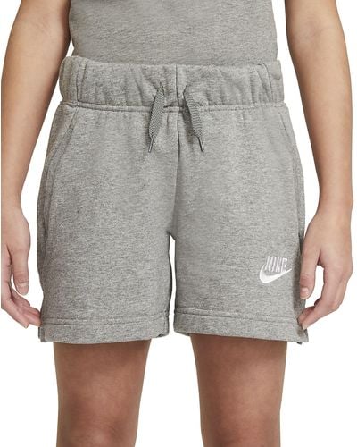 Nike DA1405-091 G NSW Club FT 5 IN Short Pants Carbon Heather/White S - Gris
