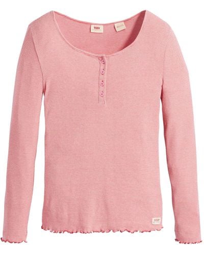 Levi's Dry Goods Henley Long-Sleeve - Pink