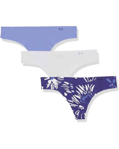 Under Armour Pure Stretch Thong 3 Pack - Blue