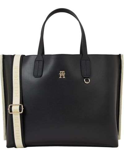 Tommy Hilfiger 'siconic Tommy Satchel Tote - Black