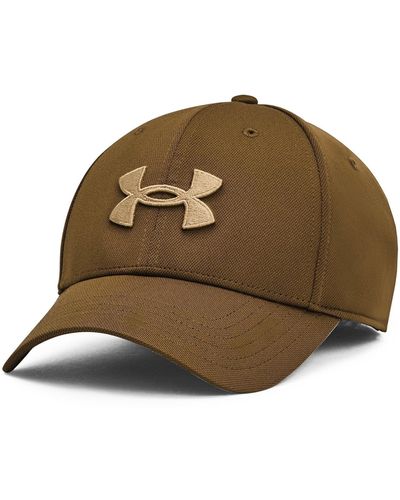 Under Armour Blitzing Cap Stretch Fit, - Brown