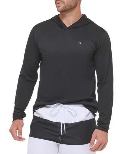 Calvin Klein Cb2hj160-blk-xx-grande Camisa de protección de Sarpullido - Negro