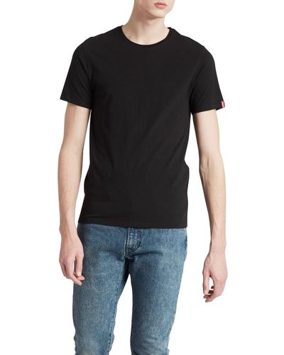 Levi's Big & Tall 2-Pack Tee T-Shirt Black/ Black - Schwarz