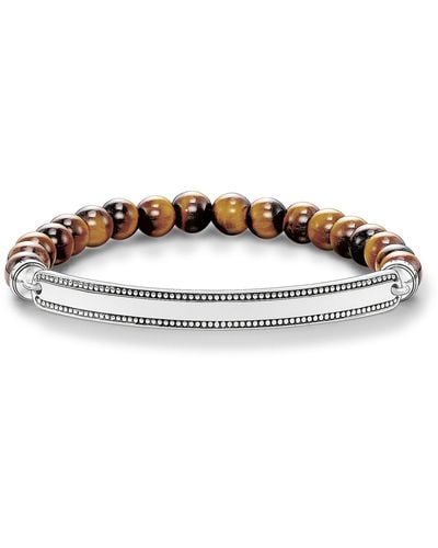 Thomas Sabo Bracelet Brown 925 Sterling Silver