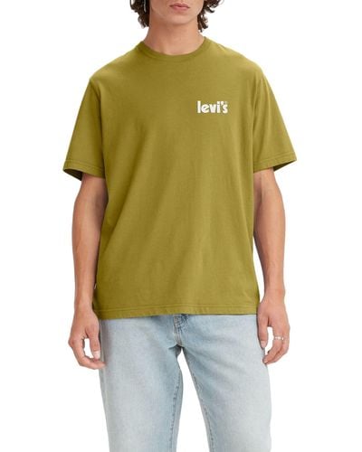 Levi's Chino Essentiel Big & Tall SS T-Shirt Coupe décontractée - Vert