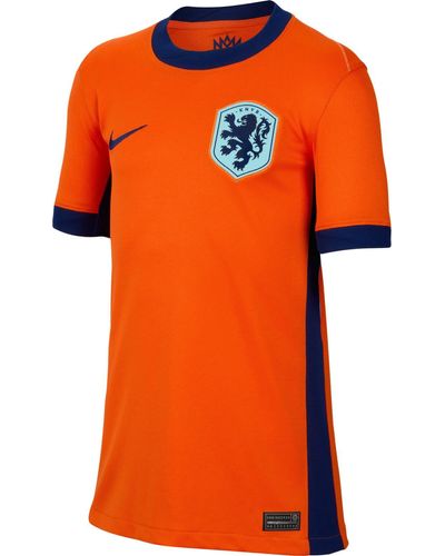 Nike Knvb Df Stad Jsy Hm T-shirt Safety Orange/blue Void/copa/b 140 - Oranje