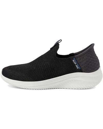 Skechers Hands Free Slip Ins Ultra Flex 3.0 Smooth Step Sneaker - Black
