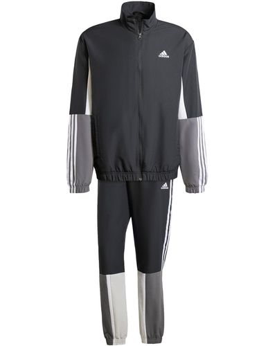 adidas Sportswear Colorblock 3-Stripes Track Suit Trainingsanzug - Schwarz