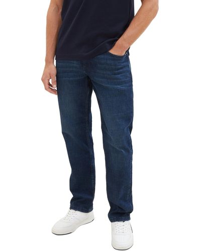Tom Tailor Marvin Straight Jeans mit Stretch - Blau
