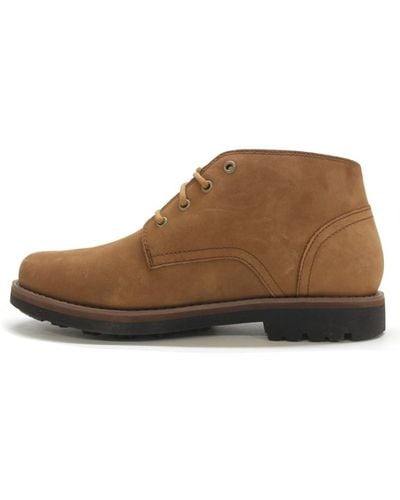 Timberland S Alden Brook Chukka Nubuck Rust Shoes 11 Uk - Brown