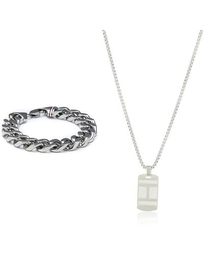 Tommy Hilfiger 2700261 & Jewelry Halskette für aus Edelstahl - Mettallic