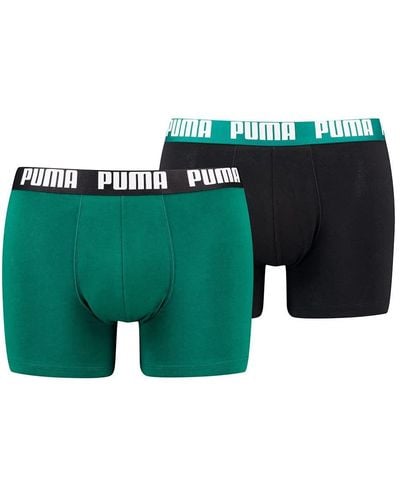 PUMA Basic Boxers 2 Pack Boxeur - Vert
