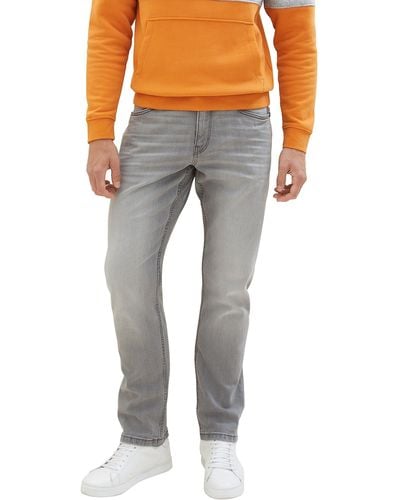 Tom Tailor Marvin Straight Jeans mit Stretch - Grau