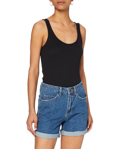 Vero Moda NOS Shorts VMNINETEEN HR Loose Mix NOOS - Blau