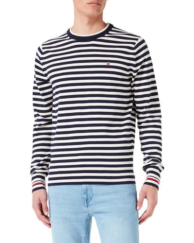 Tommy Hilfiger Core Cotton-Silk Cneck Pull Homme