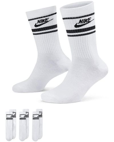 Nike 12 Paar Sportsokken - Wit/zwart/multicolor - Sportswear Everyday Essential Crew Sokken 34/38/42/46/50