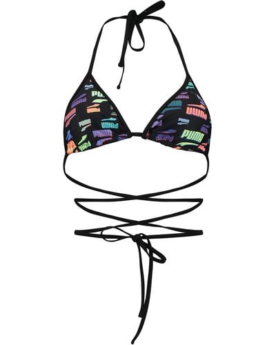 PUMA Wrap Triangle Bikini Top - Zwart