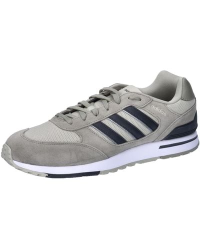 adidas Sneaker Run 80s Silver Pebble/Carbon/Putty Grey 44 2/3 - Grau