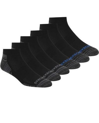 Skechers 6 Pack Low Cut Socks - Black