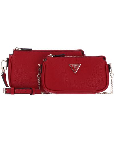 Guess Noelle Double Pouch Crossbody Red - Rood