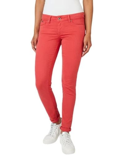 Pepe Jeans Soho Trousers - Red