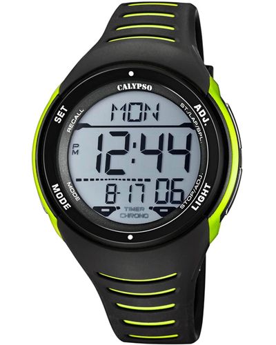 Calypso St. Barth Digital Quartz Watch With Plastic Strap K5807/5 - Grey