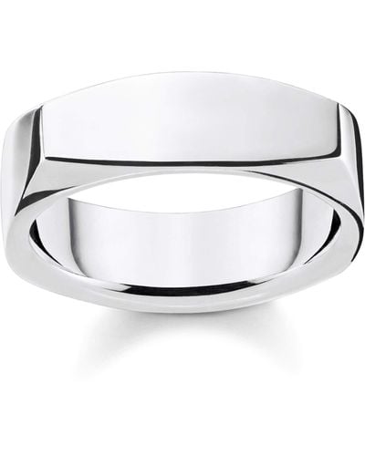 Thomas Sabo Ring Eckig Silber 925 Sterlingsilber TR2279-001-21 - Mettallic