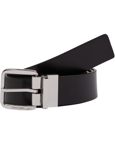 Calvin Klein Adj/Rev conciso 35 mm Cinturones - Negro