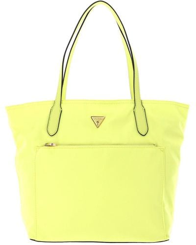 Guess Eco Gemma Tote Bag Light Lime - Gelb
