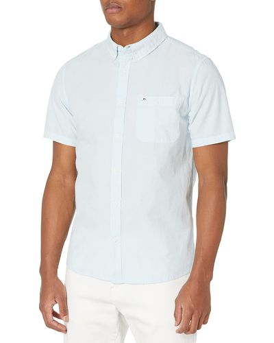 Quiksilver Winfall Ss Button Down Woven Shirt Hemd - Weiß