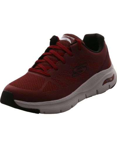 Skechers Arch Fit Charge Back Trainers - Red